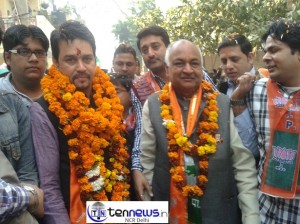 भारतीय जनता युवा मोर्चा के राष्ट्रीय अध्यक्ष एवं सांसद श्री अनुराग सिंह ठाकुर