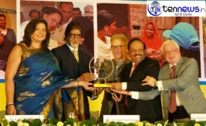 UNICEF celebrates a “Polio Free India” with Goodwill Ambassador Mr Amitabh Bachchan The event was also presided by the Hon’ble Minister of Health & Family Welfare, Dr. Harsh Vardhan, and UNICEF India Representative , Mr Louis Georges Arsenault. The evening paid tribute to the Vaccinators and Mobilizers who worked tirelessly in the diverse and remote parts of the country, ensuring that every child under age 5 was immunized.