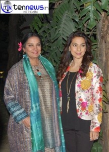 CHALK AND DUSTER FILM PROMOTED BY SHABANA AZMI AND JUHI CHAWLA.
