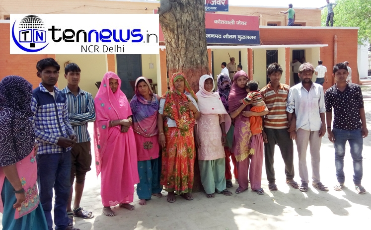 27 Mar jewar- 4 sal ki bachchi s rep k bad naraz log pahunche kotwali