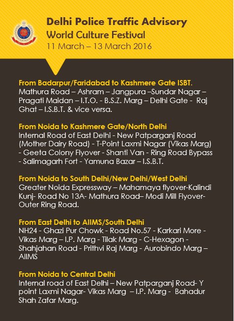 WCF TRAFFIC ADVISORY 1