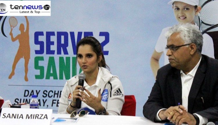 Ace Tennis Stars Sania Mirza Visits Supertech Sports Village Grooms 500 Tennis Aspirants