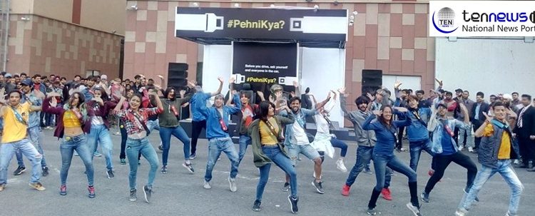 Maruti Suzuki organizes a flash mob to promote seat belt usage at Auto Expo 2018!