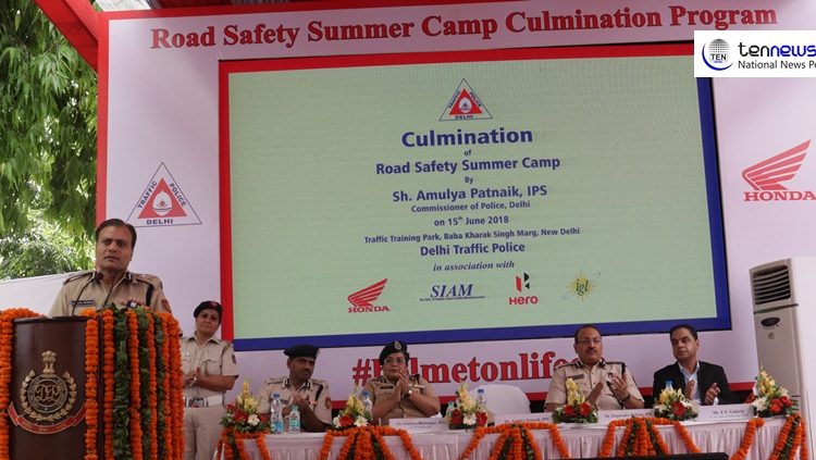 Honda in Association with Delhi Police Marks Culmination of Road Safety Summer Camp!
