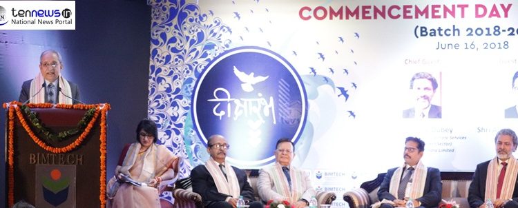 Proud to train students for marathon and not sprint says BIMTECH Director H Chaturvedi at 31st Commencement Day Ceremony
