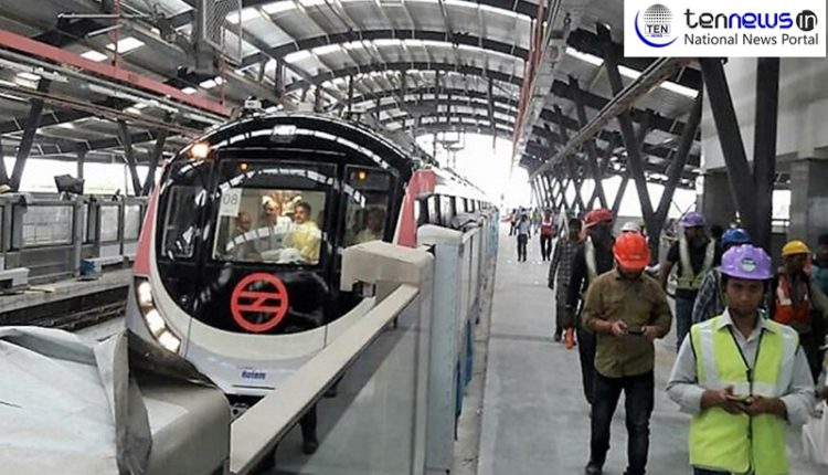 Pink Metro Line -Trial run for Lajpat Nagar to Mayur Vihar Pocket One begins