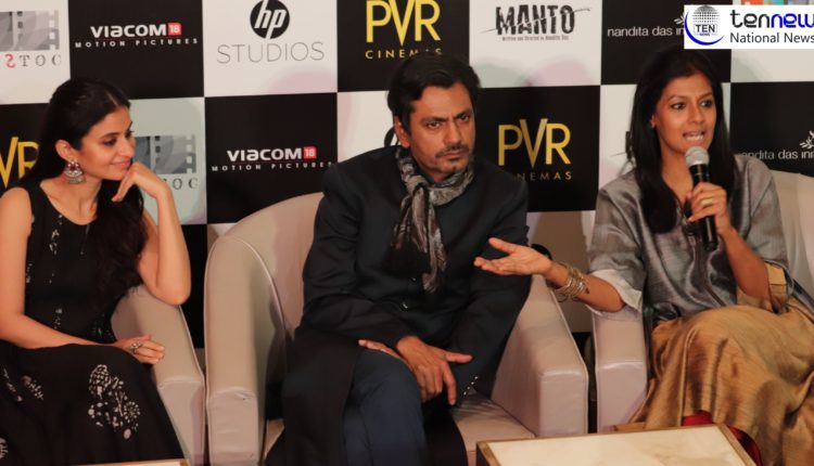 Manto Film Cast: Nawazuddin Siddiqui, Nandita Das at Movie Promotion Delhi