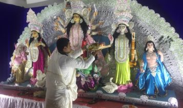 Photo Highlights of Durga Puja - Sasthi Puja at Greater Noida Kali Bari