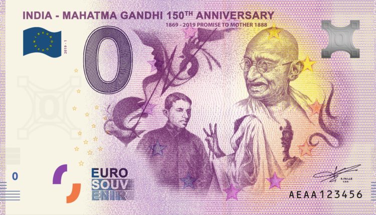 First-ever Euro Souvenir Banknotes launched to celebrate Gandhi’s 150th birth year