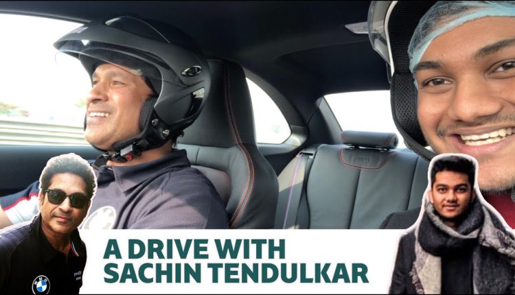 Sachin Tendulkar drives BMW M2 at BIC with a fan YouTuber Pranav Panpalia