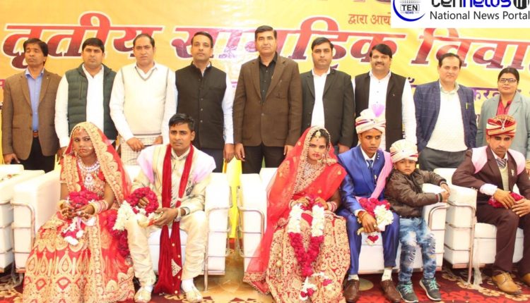 ग्रेटर नोएडा में सामाजिक संगठनों ने कराया सामूहिक विवाह का आयोजन