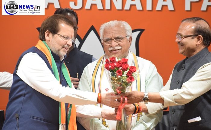 Another jolt for Congress, Former Congress MP from Haryana Arvind Sharma joins BJP