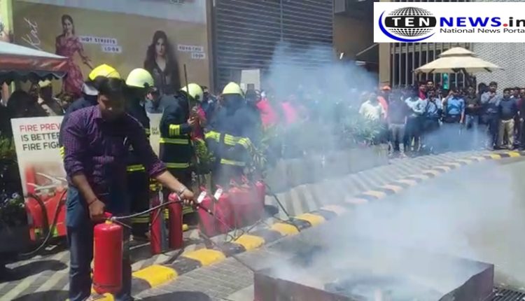 Fire Mock Drill demonstrated at DLF Mall in Noida | Fire week | Ten News