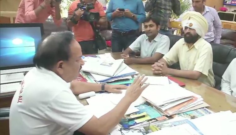 Union Health Minister Dr Harsh Vardhan urge doctors to end their strike in larger interest of society!