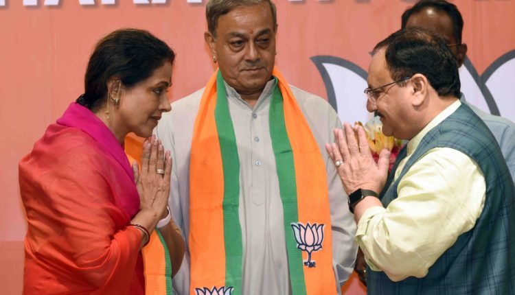 Ex-Congress Rajya Sabha MP Sanjay Singh and his wife joins BJP in presence of JP Nadda!