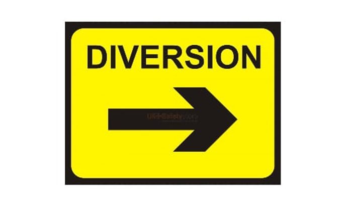 Diversion on a portion of Udyog Marg as a new experiment to decongest traffic