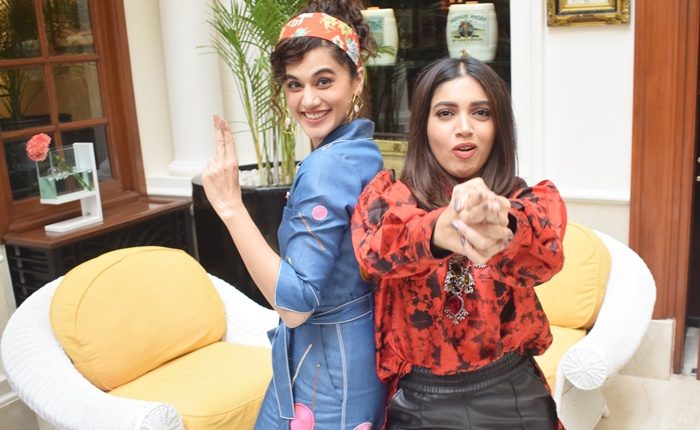 Bhumi Pednekar and Tapsee Pannu Promotes their upcoming Movie Saand Ki Aankh in National Capital!