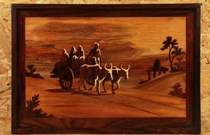 Karnataka Artisans showcase Wood Inlay Crafts at 39th India International Trade Fair in Delhi