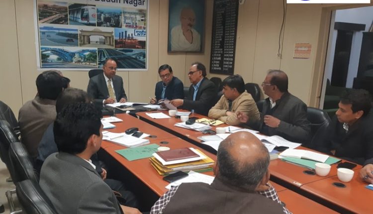 District-officer-holds-meeting-for-development-works-in-GBN