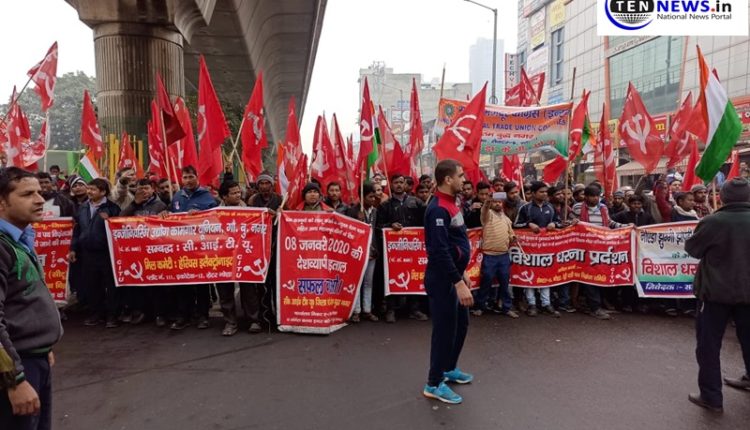 Workers organizations holding protests across Noida, heavy police force deployed