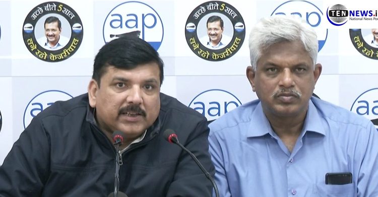 AAP Leaders Sanjay Singh demands ban on Amit Shah for insulting Delhi School students, parents