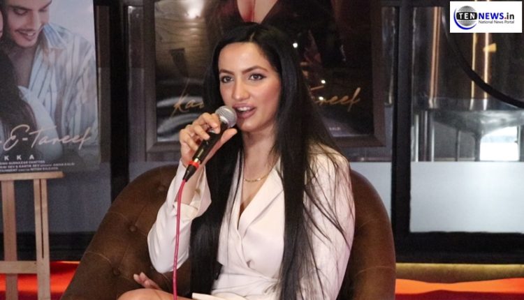 Punjabi pop singer Lekka promotes her new single “Kaabil-E-Tareef” at Connaught Place, Delhi