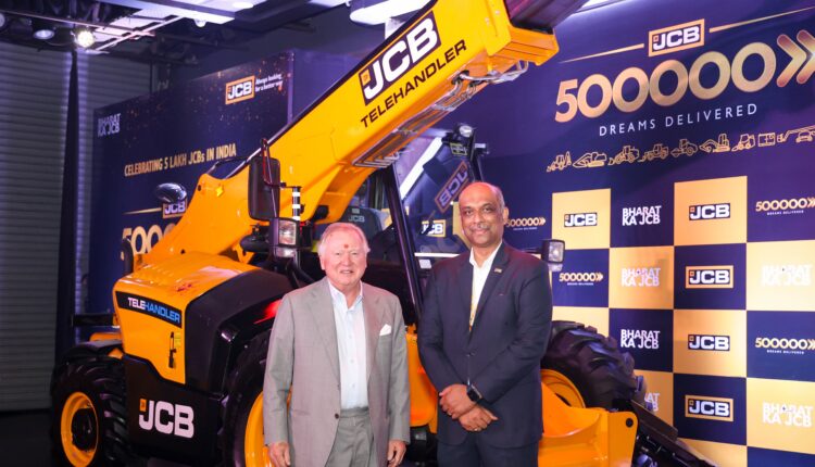 Left to Right Lord Bamford- JCB Group Chairman, Deepak Shetty-CEO & Managing Director, JCB India