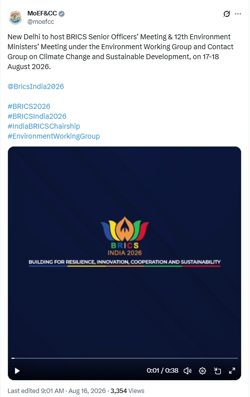 BRICS Environment Working Group Meeting