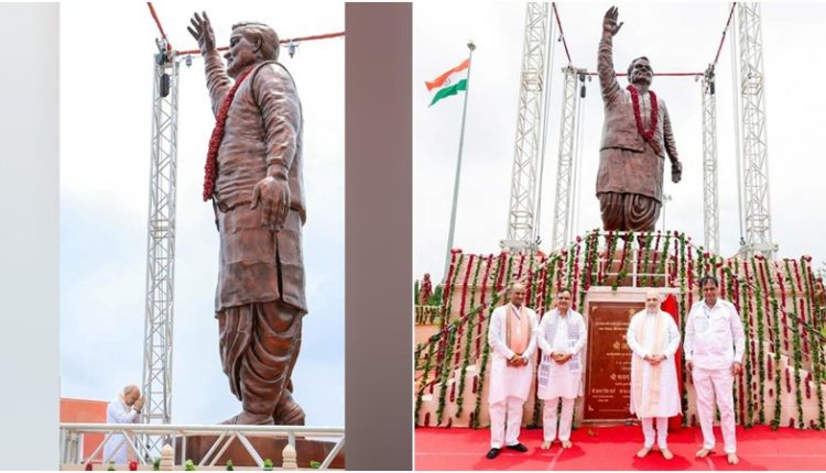 Amit Shah Unveils Atal Bihari Vajpayee Statue